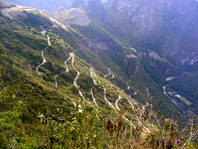 machu picchu peru aguas calientes road