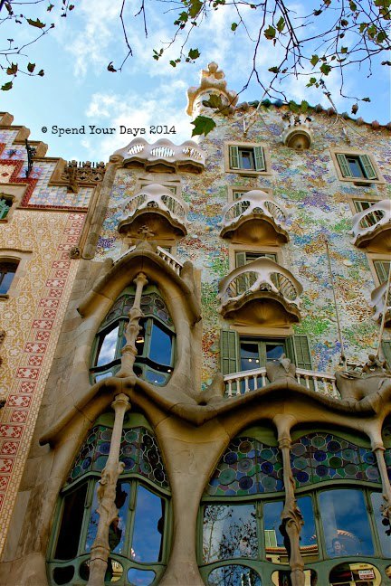 casa batllo gaudi barcelona spain