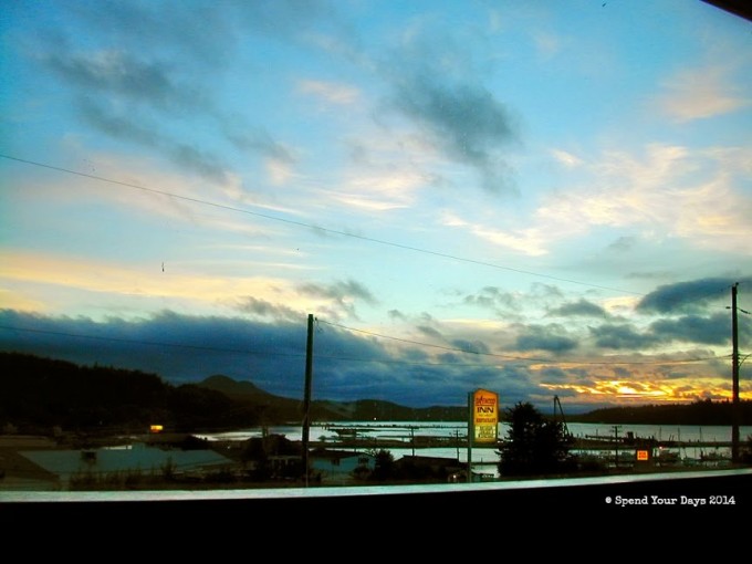 port mcneill vancouver island sunset