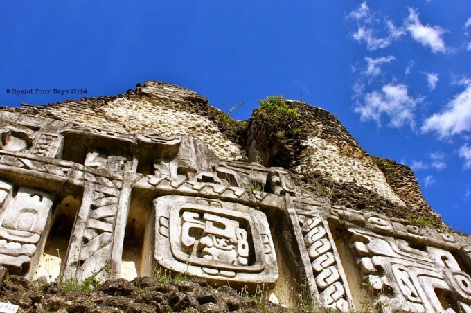 xunantunich belize frieze mayan ruin